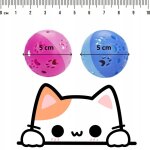 Jouet pour chat balle avec hochet lot de 2 jouets interactifs x2