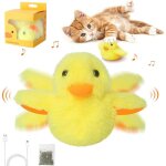 Jouet chat interactif, jouet de canard peluche par usb, pour mcher, diversion, l'exercice du chaton