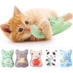 Jouets herbe � chat pour chatons, peluches interactives � m�cher pour dentition