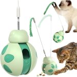Jouet interactif pour chat, puzzle d'int�rieur, alimentation lente, stimulation mentale, balle coulissante ...