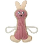 Jouet lapin rose buddy pour chien - zolux