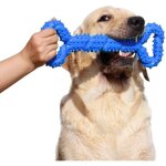 Jouet � m�cher r�sistant en caoutchouc pour chien - os 13 inch avec design convexe - interactif et solide ...