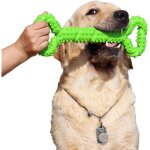 Jouet � m�cher r�sistant en caoutchouc pour chien - os 13 inch avec design convexe - interactif et solide ...