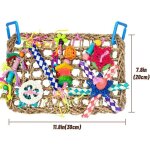 Jouet mural suspendu pour perruche et perroquet d�coration cage oiseaux petite et moyenne taille