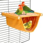 Jouet pour oiseau, hamac pour oiseaux, accessoire pour cage  perroquet, set lavable, jaune