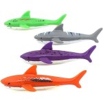 Jouets de plong�e pour piscine, nage sous - marine, lancer, plong�e, requin torpille, lot de 4
