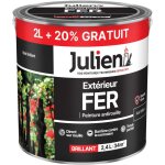 Julien - peinture ext�rieur fer antirouille 2l + 20%gratuit
