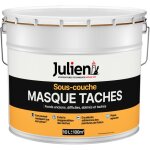 Sous - couche masque taches - pour fonds anciens, difficiles, abms, tachs - mat blanc 10l julien