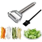 Julienne plucheur cutter trancheuse en acier inoxydable avec brosse de nettoyage pro pour carotte de ...