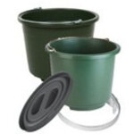 Jumbo seau d'�curie en pvc pour cheval noir 20 l - kerbl