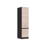 Junona colonne de cuisine 2 portes ouverture gauche - l 50 x h 196 x p 46 cm - chene sonoma
