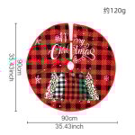Jupe d'arbre de nol 90 cm jupe d'arbre de nol de style campagnard rouge avec arbre de nol, adapte ...