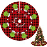 Jupe d'arbre de no�l en peluche 75 cm blanche fausse fourrure douce pour couvre pied de sapin d�coration ...