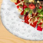 Jupe de sapin de no�l, base de sapin de no�l, tapis de sapin de no�l, convient pour la d�coration, flocons ...