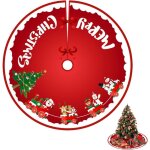 Jupe de sapin de no�l, housse d�corative pour sapin de no�l, 120 cm - convient pour la d�coration de ...