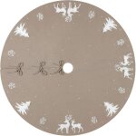 Jupe sapin de nol rouge 122 cm, tapis de couverture base d'arbre 3d elk, couvre - pied pour dcorations ...