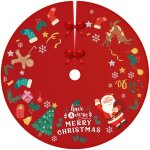 Jupe de sapin de no�l rouge, couverture sapin de no�l, christmas tree skirt plaid �cossais couvre pied ...
