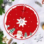 Jupe de sapin de no�l, jupe et tapis de sapin de no�l, joyeux no�l, d�coration p�re no�l, 120 cm