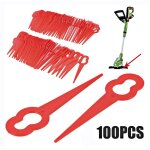 100 pièces pa6 lames de rechange en plastique tete de debroussailleuse pour bosch art26li, art26 accutrim ... 100 pièces pa6 lames de rechange en plastique tete de debroussailleuse pour bosch art26li, art26 accutrim ...