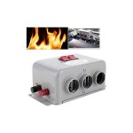 Jusch - chauffage de voiture compact 12 v, 3 trous, 600 w 800 w chauffage rapide pour l'hiver �limine ...