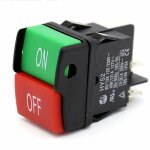 Hy52 lot de 1 interrupteurs  bouton poussoir pour appareils lectromnagers, quipement lectrique, ...