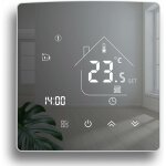 Thermostat miroir thermostat de chauffage thermostat d'ambiance programmable thermostat mural numrique ...