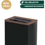 Jvd - couvercle marron à clapet pour collecteur métal de tri 40l - matériel professionnel Jvd - couvercle marron à clapet pour collecteur métal de tri 40l - matériel professionnel