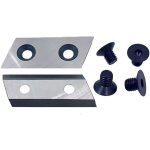 Jwn lot de 2 lames de broyeur de jardin avec 4 vis m8 et �crous