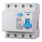 Ettroit jx344064 disjoncteur  courant rsiduel pur 4p 40a 30ma 380v - 6ka classe a