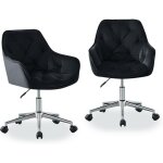 Jymtom - chaise de bureau fauteuil , tabourets de bar en velours, rglables en hauteur chaises assise ...
