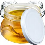 Kadax - lot de 20 petits bocaux de conservation 300 ml pour miel et épices, bocaux à confiture avec couvercle, ... Kadax - lot de 20 petits bocaux de conservation 300 ml pour miel et épices, bocaux à confiture avec couvercle, ...