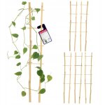Kadax lot de 5 échelles en bambou - en forme de v - hauteur : 38 cm - double Kadax lot de 5 échelles en bambou - en forme de v - hauteur : 38 cm - double