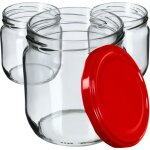 Kadax - lot de 6 bocaux à confiture 425 ml avec couvercles à vis - bocaux de conservation pour confitures, ... Kadax - lot de 6 bocaux à confiture 425 ml avec couvercles à vis - bocaux de conservation pour confitures, ...