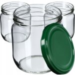 Kadax - lot de 6 bocaux  confiture 425 ml avec couvercles  vis - bocaux de conservation pour confitures, ...