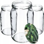Kadax - lot de 8 bocaux de conservation en verre pour couvercle  visser - 900 ml - pour confiture, conservati ...