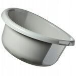 Bassine en plastique pour le lavage  la main des vtements et de la vaisselle, dote d'une forme ronde ...