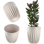 Cache pot eco + insert crme 19x22, 5cm - kadax