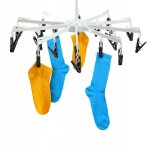 Kadax cintre de sche - linge pour chaussettes  linge chaussettes de lavage 16 clips carrousel