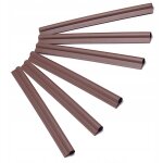 Kadax - clips pour panneaux de ruban de cl�ture marron 6 pcs.