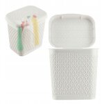Kadax conteneur de lessive en capsules 6l bote de dtergents blanc