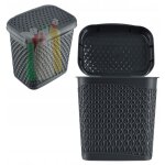 Kadax - conteneur de lessive en capsules 6l bote de dtergents gris