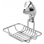 Porte - savon mural avec ventouse pour savon, acier - kadax