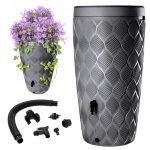 Rservoir d'eau de pluie 240l conteneur de baril d'eau avec robinet pot de fleur grand - kadax