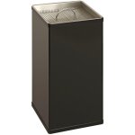 Kaiserkraft - frankel cendrier à sable carré, aluminium, noir Kaiserkraft - frankel cendrier à sable carré, aluminium, noir