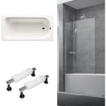Kaldewei - 170x70 cm ensemble baignoire eurowa universelle + pare baignoire fixe chrome + pieds (kw312 ... Kaldewei - 170x70 cm ensemble baignoire eurowa universelle + pare baignoire fixe chrome + pieds (kw312 ...