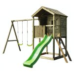 Kangui - aire de jeux en bois avec cabane sur pilotis wapiti - balançoires, toboggan, cabane avec balcon ... Kangui - aire de jeux en bois avec cabane sur pilotis wapiti - balançoires, toboggan, cabane avec balcon ...