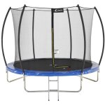 Kangui - trampoline rond �300cm avec filet de s�curit� et �chelle - bleu - fpr 300