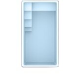 Kapa - piscine coque polyester 4. 3x2. 3x1. 5 m blanc avec kit filtration inclus - filtre d600, pompe ...