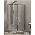 Karag - cabine de douche d'angle � de cercle new flora 200 h. 180 cm - -
