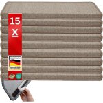 Karat - x 15 tapis d'escalier london, beige, 23, 5 x 65 cm, rectangulaire